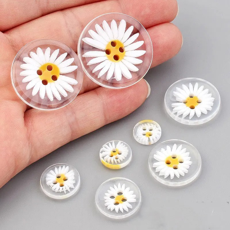 Botones de Margarita - Set de 20 | Accesorios Costura & DIY