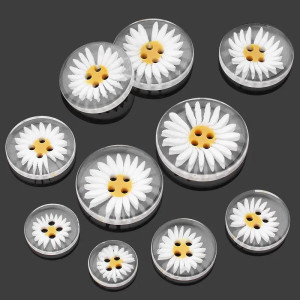 Botones de Margarita - Set de 20 | Accesorios Costura & DIY