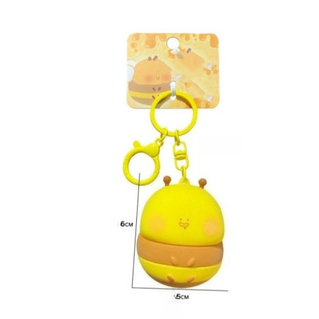Llavero de Abeja con Luz LED - Idea de Regalo Original