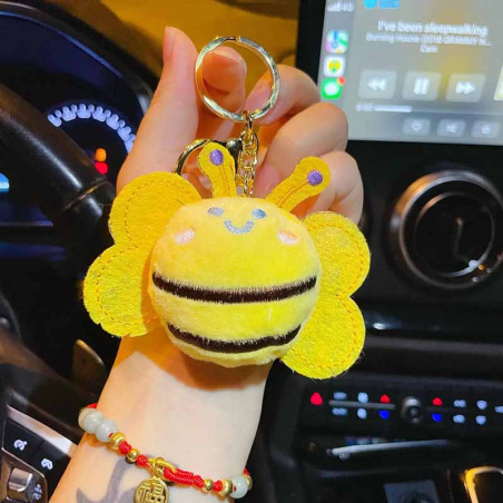 Llavero Peluche Abeja Sonriente | Lote 1 a 20 – Accesorio Bonito