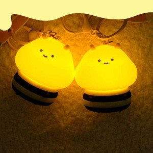 Llavero Abeja con Luz LED | Portátil, Bonito y Original!