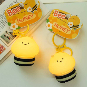 Llavero Abeja con Luz LED | Portátil, Bonito y Original!