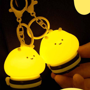 Llavero Abeja con Luz LED | Portátil, Bonito y Original!