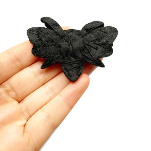 Parche Abeja Negro Elegante - Pedrería & Dorados - DIY Costura