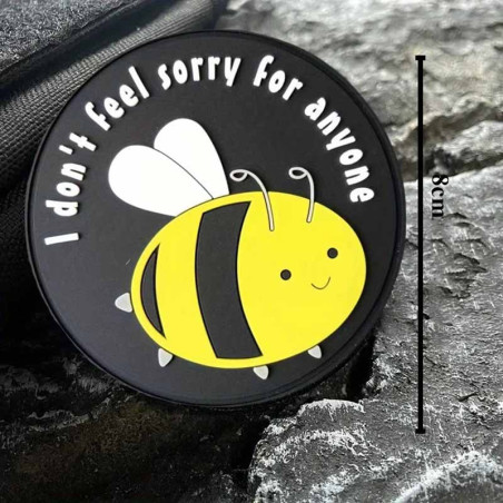 Parche de Abeja PVC «Sin Remordimientos» - ¡Humor & Estilo!