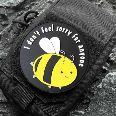 Parche de Abeja PVC «Sin Remordimientos» - ¡Humor & Estilo!