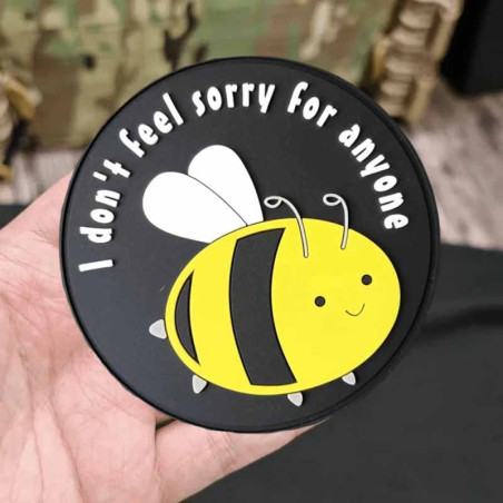 Parche de Abeja PVC «Sin Remordimientos» - ¡Humor & Estilo!