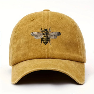 Casquette Vintage Abeille | Dad Hat Brodé pour Amoureux Nature