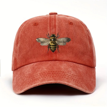 Casquette Vintage Abeille | Dad Hat Brodé pour Amoureux Nature