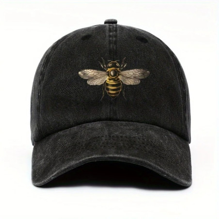 Casquette Vintage Abeille | Dad Hat Brodé pour Amoureux Nature