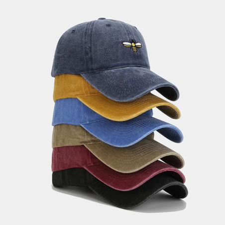 Gorra Abeja Bordada "Pequeña Alada" | Estilo Vintage & Único