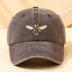 Gorra Abeja con Flores - Algodón & Estilo Natural | Flor de Colmena