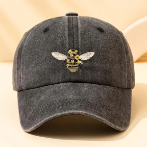 Gorra Abeja con Flores - Algodón & Estilo Natural | Flor de Colmena