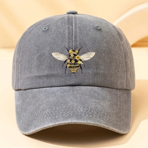 Gorra Abeja con Flores - Algodón & Estilo Natural | Flor de Colmena