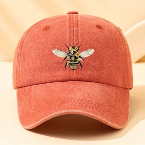Gorra Abeja con Flores - Algodón & Estilo Natural | Flor de Colmena