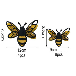 Pegatinas Abeja con Purpurina - Deco Mural Natural & Brillo Dorado