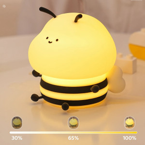 Luz de Noche Abeja LED Táctil | Lámpara Infantil Relajante