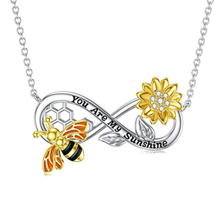 Collar de Abeja Infinito: Un Regalo Original de Amor y Luz