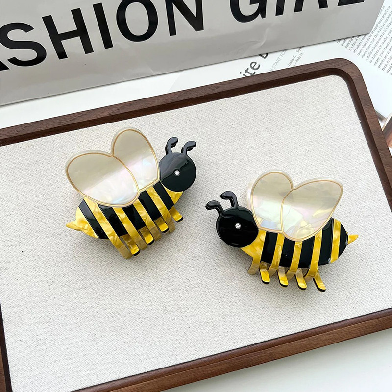 Pinza para Pelo Abeja "Alas Nacaradas" | Accesorio Original
