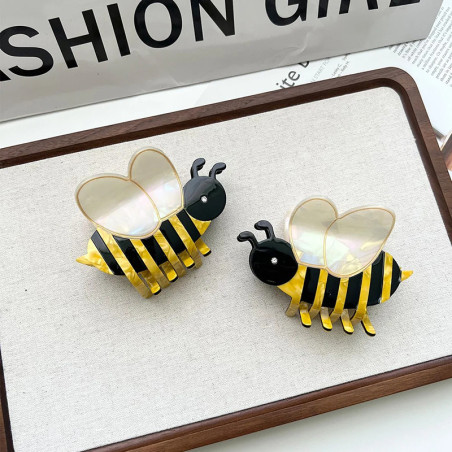 Pinza para Pelo Abeja "Alas Nacaradas" | Accesorio Original