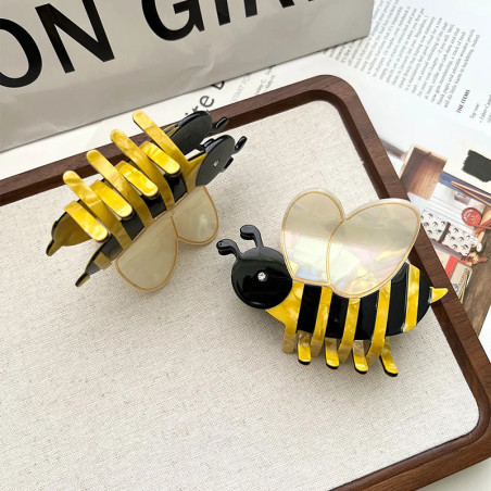 Pinza para Pelo Abeja "Alas Nacaradas" | Accesorio Original