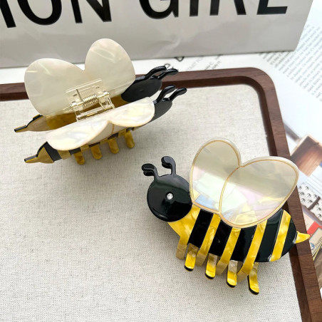 Pinza para Pelo Abeja "Alas Nacaradas" | Accesorio Original