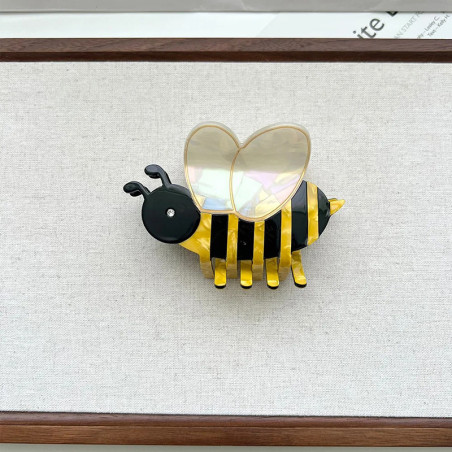 Pinza para Pelo Abeja "Alas Nacaradas" | Accesorio Original