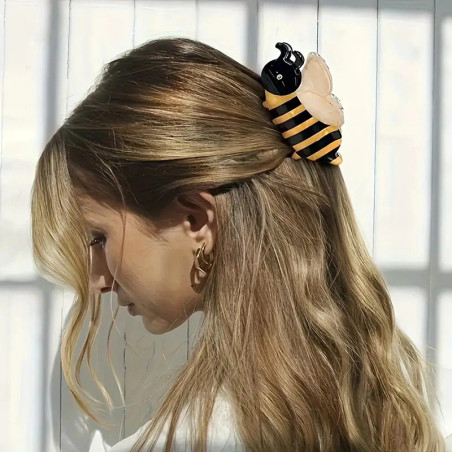 Pinza de Pelo Abeja Grande | Alas de Nácar | Regalo Original