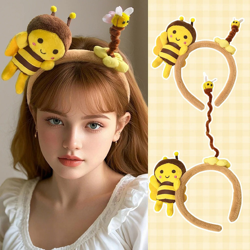 Diadema de Abeja Divertida: ¡Accesorio Adorable con Doble Mascota!
