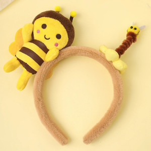 Diadema de Abeja Divertida: ¡Accesorio Adorable con Doble Mascota!