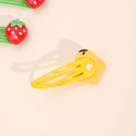 Pasadores Abeja y Frutas | Set de 6 Accesorios Pelo Coloridos