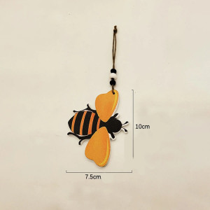 Móvil Colgante Abeja y Carrillón de Madera: ¡Decoración Natural!