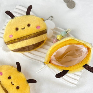 Monedero de Peluche Abeja | Abejita Dulce ¡Regalo Original!