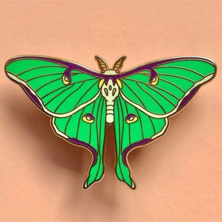 Pin Mariposa Luna Esmeralda | Joya Original y Elegante
