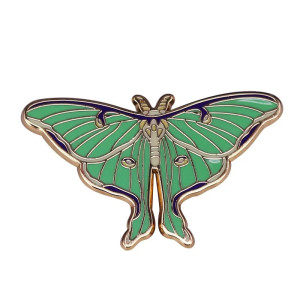 Pin Mariposa Luna Esmeralda | Joya Original y Elegante