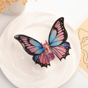 Pinza Pelo Mariposa "Alas de Hada" | Accesorio Amarillo y Morado