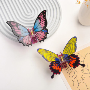 Pinza Pelo Mariposa "Alas de Hada" | Accesorio Amarillo y Morado