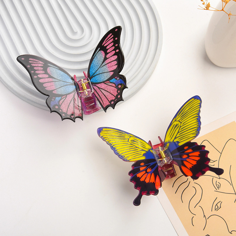 Pinza Pelo Mariposa "Alas de Hada" | Accesorio Amarillo y Morado