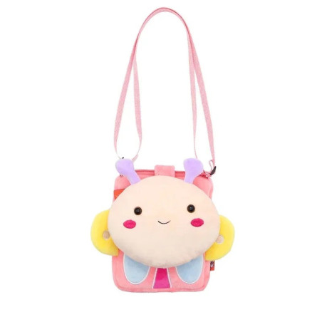 Bolsito Peluche Mariposa Coqueta | ¡Bolso Infantil Bonito y Suave!