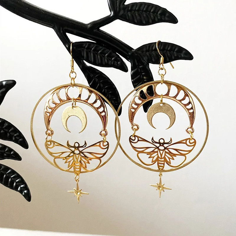 Pendientes Mariposa "Danza Lunar" | Joya Fases Lunares