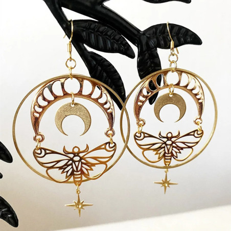 Pendientes Mariposa "Danza Lunar" | Joya Fases Lunares