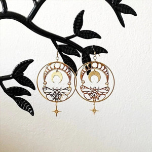 Pendientes Mariposa "Danza Lunar" | Joya Fases Lunares