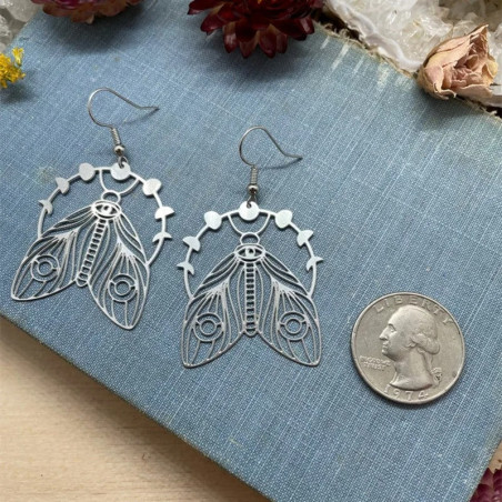 Pendientes Mariposa "Corona Encantada" - Joya Mágica y Bohemia