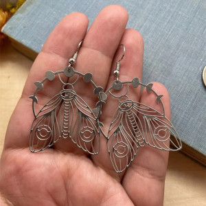 Pendientes Mariposa "Corona Encantada" - Joya Mágica y Bohemia