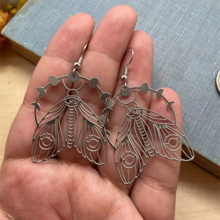 Pendientes Mariposa "Corona Encantada" - Joya Mágica y Bohemia