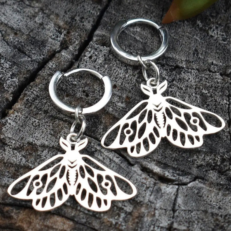 Pendientes Mariposa Plata Lunar | Joyas Originales para Mujer