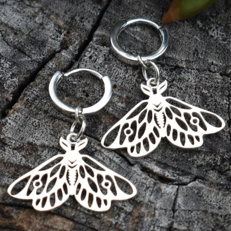 Pendientes Mariposa Plata Lunar | Joyas Originales para Mujer