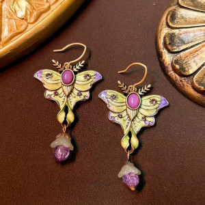 Pendientes Mariposa Esmeralda Encantada | Joyas Mujer Originales