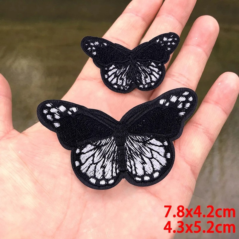 Parche Bordado Mariposa - Termoadhesivo - ¡Set de 2!