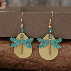 Pendientes Libélula Bohemia Turquesa - Joya Bohemia Chic !